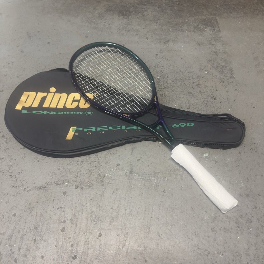 Prince Precision Control 690 Longbody Tennis Racquet 95 sq in Purple Green Cover
